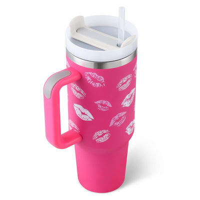 40oz insulated tumbler, front view